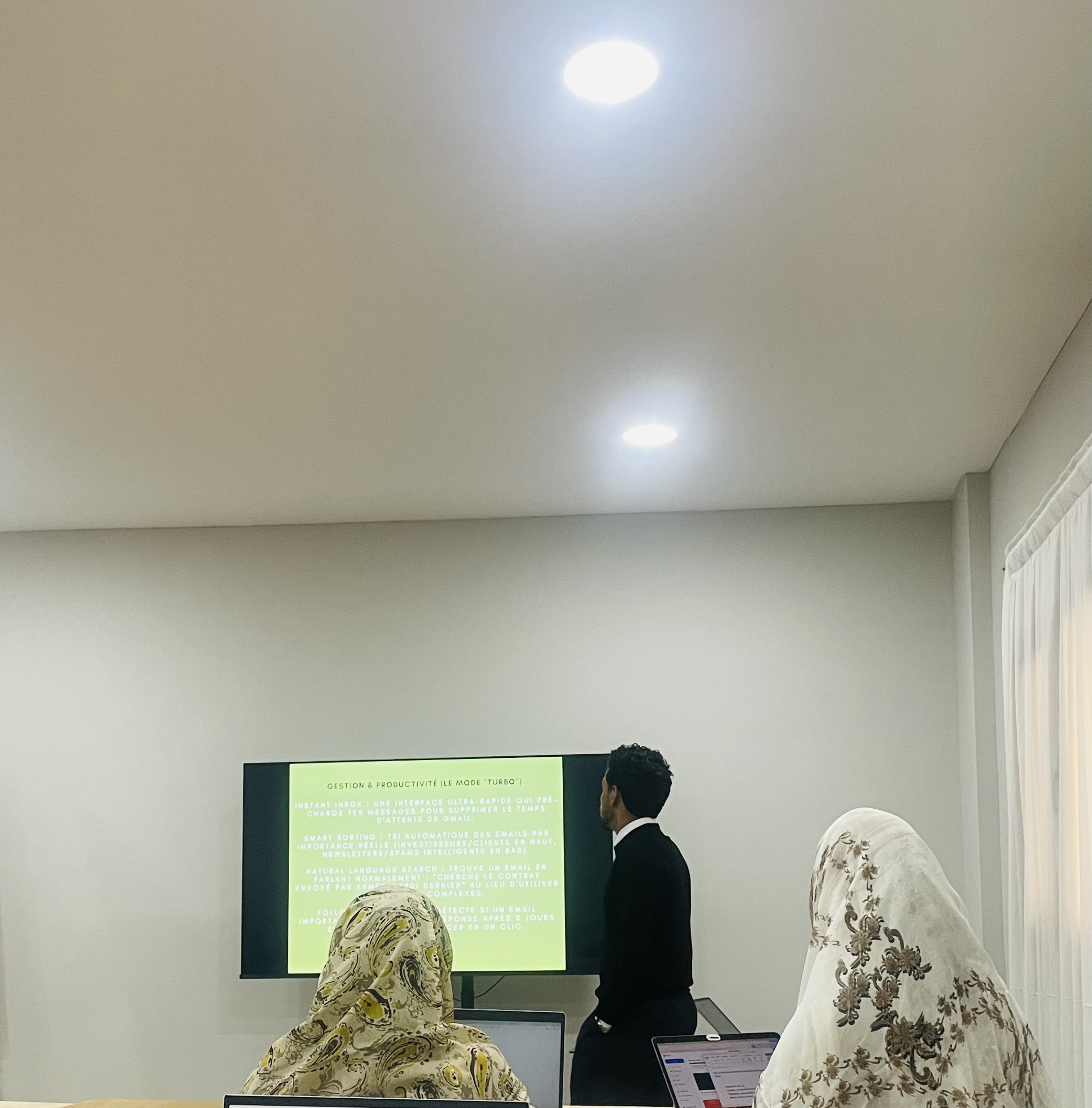 Ahmed Essyad presenting at GIZ competition